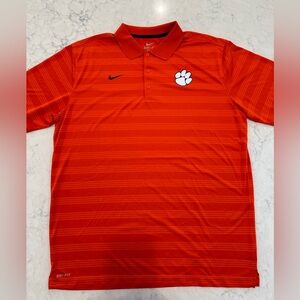 Clemson orange Nike polo